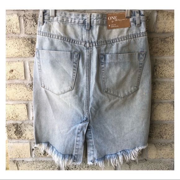 ONE TEASPOON 2020 Denim Pencil Skirt in Wilde - Picture 3 of 7
